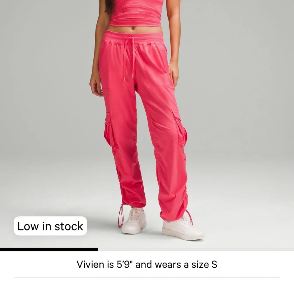 NWT lululemon athletica Pink Dance Studio Relaxed-Fit Mid-Rise Cargo Pant - Picture 3 of 13